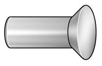 6LA80 Rivet, Countersunk, 3/16 D, 1 L, PK110