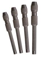 6LET0 Hollow Core Pin Vise Set, 0-.187 In, 4 Pc