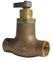 6LFC0 Flo-Control Valve, 3/4 In, Sweat, Bronze