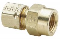 6LH65 Female Connector, 3/8 In, Tube x FNPT, PK10