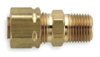 6LH98 Male Connector, 1 In, Brass, PK 5