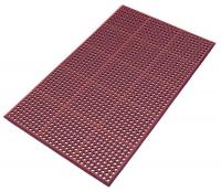 6LUL8 Drainage Mat, Rubber, Red, 3x20 ft.