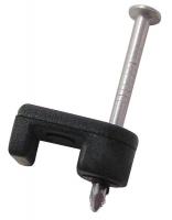 6LVG8 Cable Staple, 3/16In, Plastic, Tele, Pk100