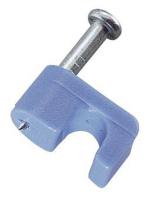 6LVH0 Cable Staple, 3/16In, Plastic, Cat3, 5, Pk25