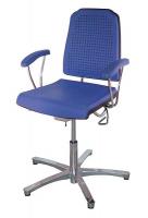 6LVY9 Task Chair, 300 lb., Blue