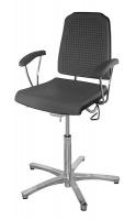 6LVZ5 Task Chair, 300 lb., Black