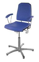 6LVZ7 Task Chair, 300 lb., Blue