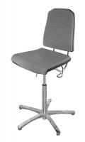 6LVZ8 Task Chair, 300 lb., Gray