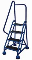 6LYE3 Rolling Ladder, Hndrl, Platfm 36 In H