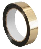 15D484 Metalized Film Tape, Gold, 3/4In x 72Yd