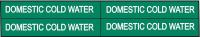 6M561 Pipe Mrkr, Domestic Cold Water, 3/4to2-3/8