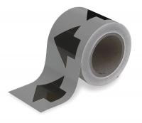 5GXF2 Arrow Tape, Black/Gray, 4 In. W