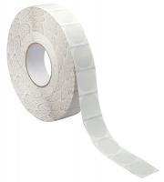 16V072 Mailer Tabs, Polystyrene, Clear, 2In, PK5000