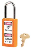 6MCE6 Lockout Padlock, KA, Orange, 1/4 In., PK3