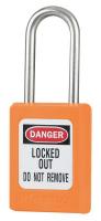 6MCZ2 Lockout Padlock, KA, Orange, 3/16In., PK12