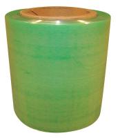 15A973 Hand Stretch Wrap, Green, 700 ft, 4In W, PK4