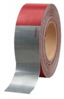 6MFZ1 Reflective Tape, W 2 In, White/Red