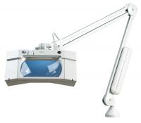 6MGH8 Magnifier Light, 45In Arm, Light Grey