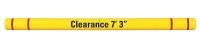 6MGV7 Clearance Bar, Closed Ends, 4.5x80 In