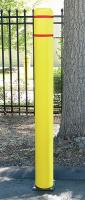 6MGW6 Flexible Bollard, Asphalt, H 72 In, Yellow