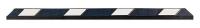6MGX5 Parking Curb, 6x4x72, Black w/White Tape