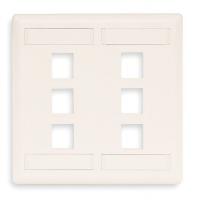 6MH91 Wall Plate, 2 Gang