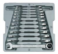 6MHF1 Ratcheting Wrench Set, Metric, 12 pt, 12 PC