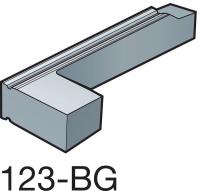 6MJF1 Carbide CoroCut Blank Insert, LG123 90Deg