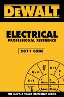 6MKR7 DEWALT Electrical Prof Ref 2011 2nd Ed