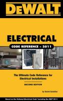 6MKR9 DEWALT Electrical Code Ref 2011 2nd Ed