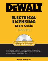 6MKU0 DEWALT Electrical Lic Exam 2011 3rd Ed
