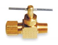 6MM62 Needle Valve, Straight, Brass, 1/4 In.