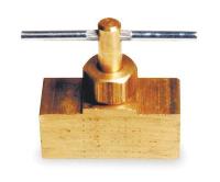 6MN30 Needle Valve, Straight, Brass, 1/4 In.