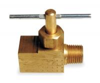 6MN31 Needle Valve, Straight, Brass, 1/8 In.