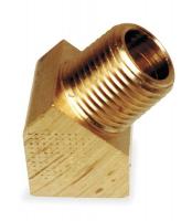 6MP05 Street Elbow, 45Deg 1/8 In, Brass, PK 10