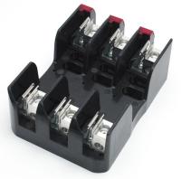 6MUR0 Fuse Holder, 100A, 250V, 3Pole, Box Lug, Indi