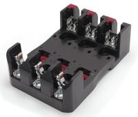 6MUR7 Fuse Holder, 30A, 600V, 3Pole, P Plate, Indic