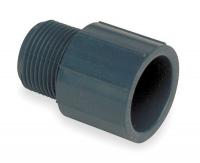 6MV40 Male Adapter, 2 In, MNPT x Slip Socket, PVC