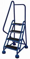 6MXH7 Rolling Ladder, Hndrl, Platfm 36 In H