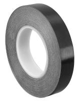 15D454 Film Tape, Polyethylene, Black, 3In x 36 Yd