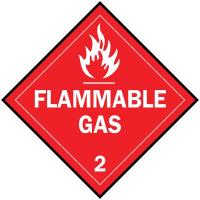 6N998 Vehicle Placard, Flammable Gas