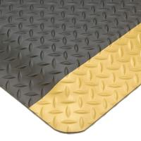 6NAV1 Anti-Fatigue Mat, Dry Area, Blk/Ylw, 3x10ft