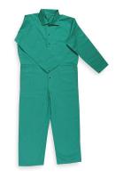 6NB92 Flame-Resistant Coverall, Green, S, HRC2