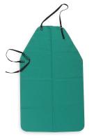 6NB99 Flame-Retardant Apron, Green, 40 In