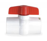 6NC39 PVC Ball Valve, Inline, Socket, 1-1/4 In
