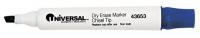 6NDZ8 Dry Erase Marker, Chisel, Blue, PK 12