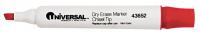 6NDZ9 Dry Erase Marker, Chisel, Red, PK 12