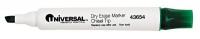 6NEA0 Dry Erase Marker, Chisel, Green, PK 12