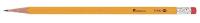 6NEC8 Woodcase Pencil, #2 HB, Yellow, PK12
