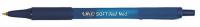 6NED3 Ballpoint Pen, Retractable, Med, Blue, PK 12